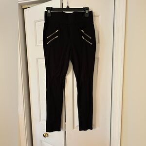 Elegant Black Pants with Gold Accents